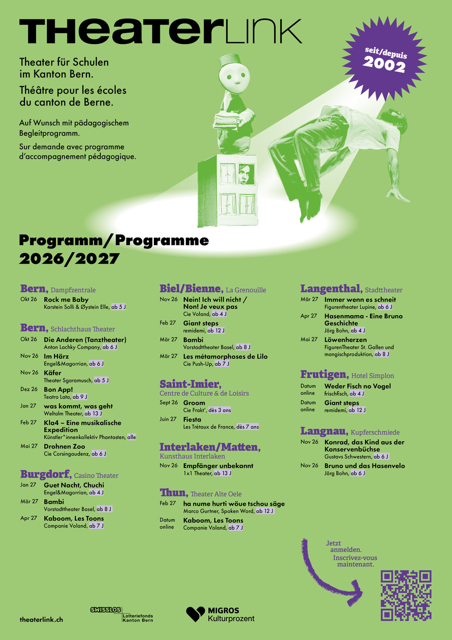 Programmflyer Theaterlink 26/27